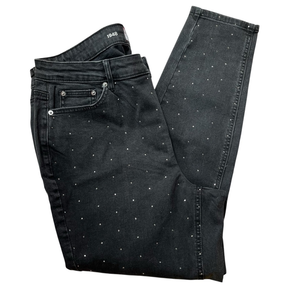 NWT Black Skinny Jeans with Studs All Over Sz 18